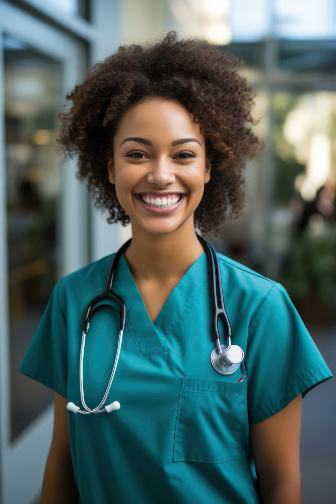 Professional healthcare clinician ready to deliver specialist community care services